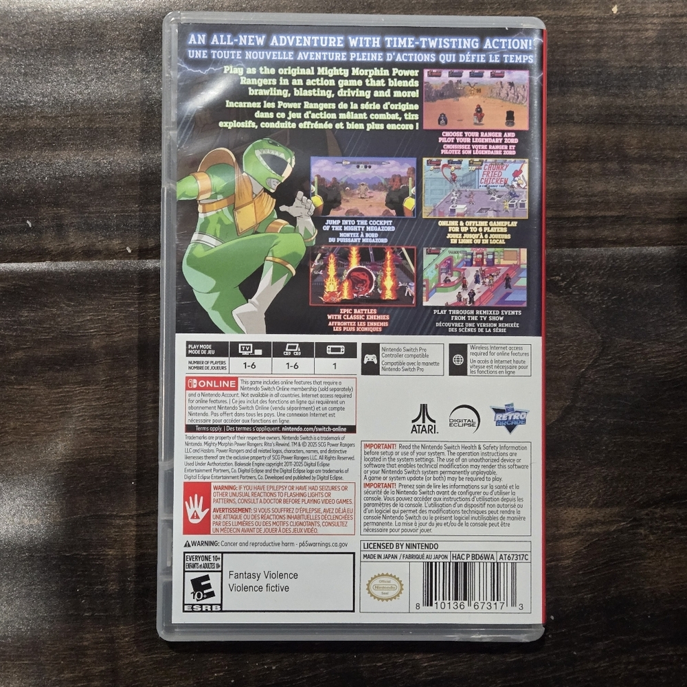 Power Rangers Rita's Rewind Nintendo Switch - Picture 2 of 3